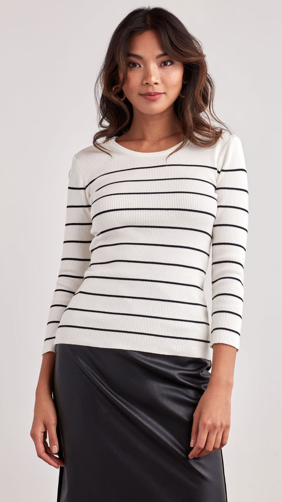 ZIPPER DETAIL RIBBED SWEATER