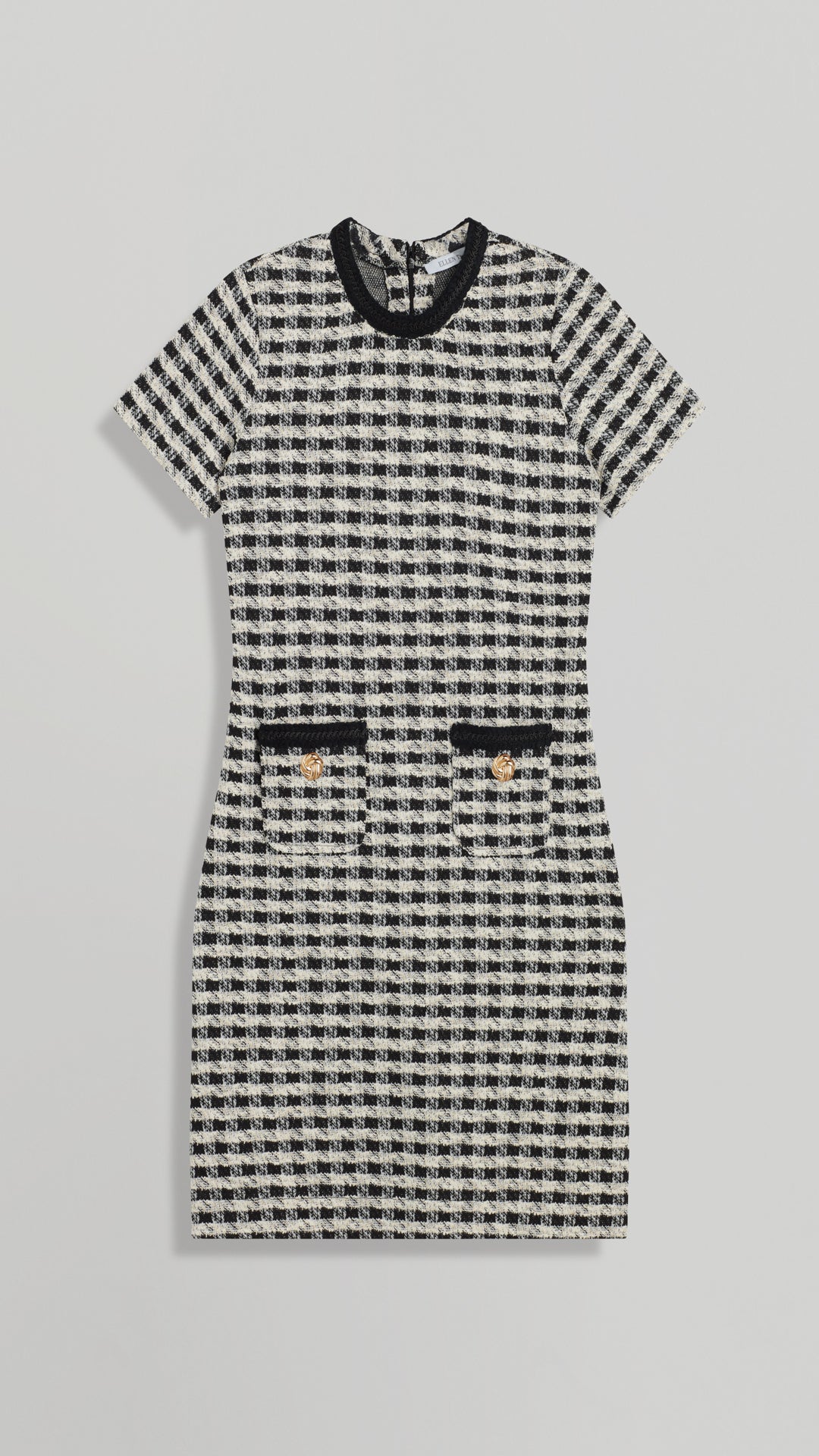 LILY HOUNDSTOOTH BOUCLE DRESS – Ellen Tracy