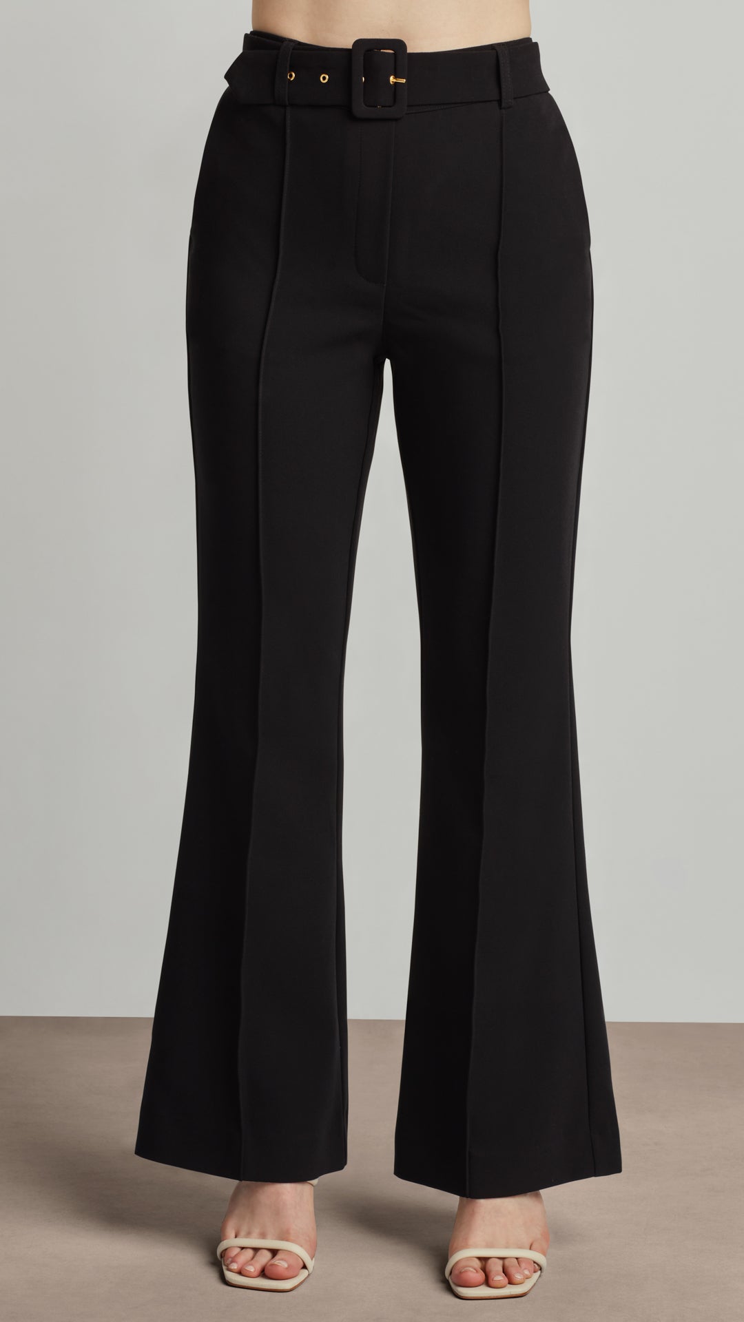RETRO-FLARE BELTED PANTS Ellen Tracy RETRO-FLARE BELTED PANTS Ellen Tracy