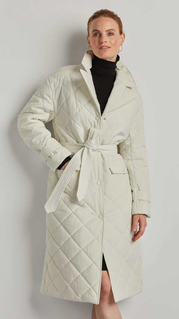 QUILTED TRENCH COAT