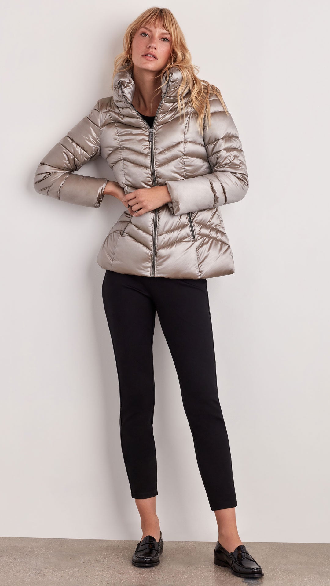 SATEEN PUFFER JACKET – Ellen Tracy