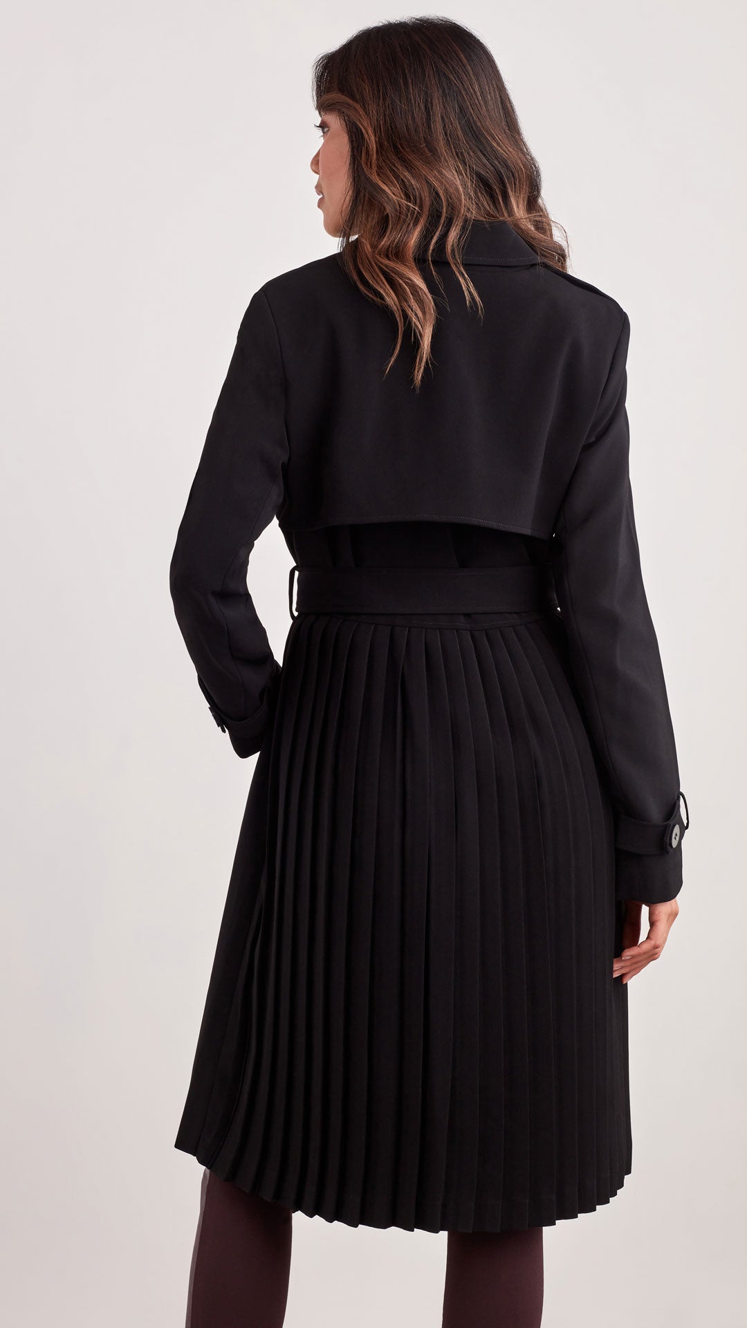 PLEATED TRENCH COAT Ellen Tracy PLEATED TRENCH COAT Ellen Tracy