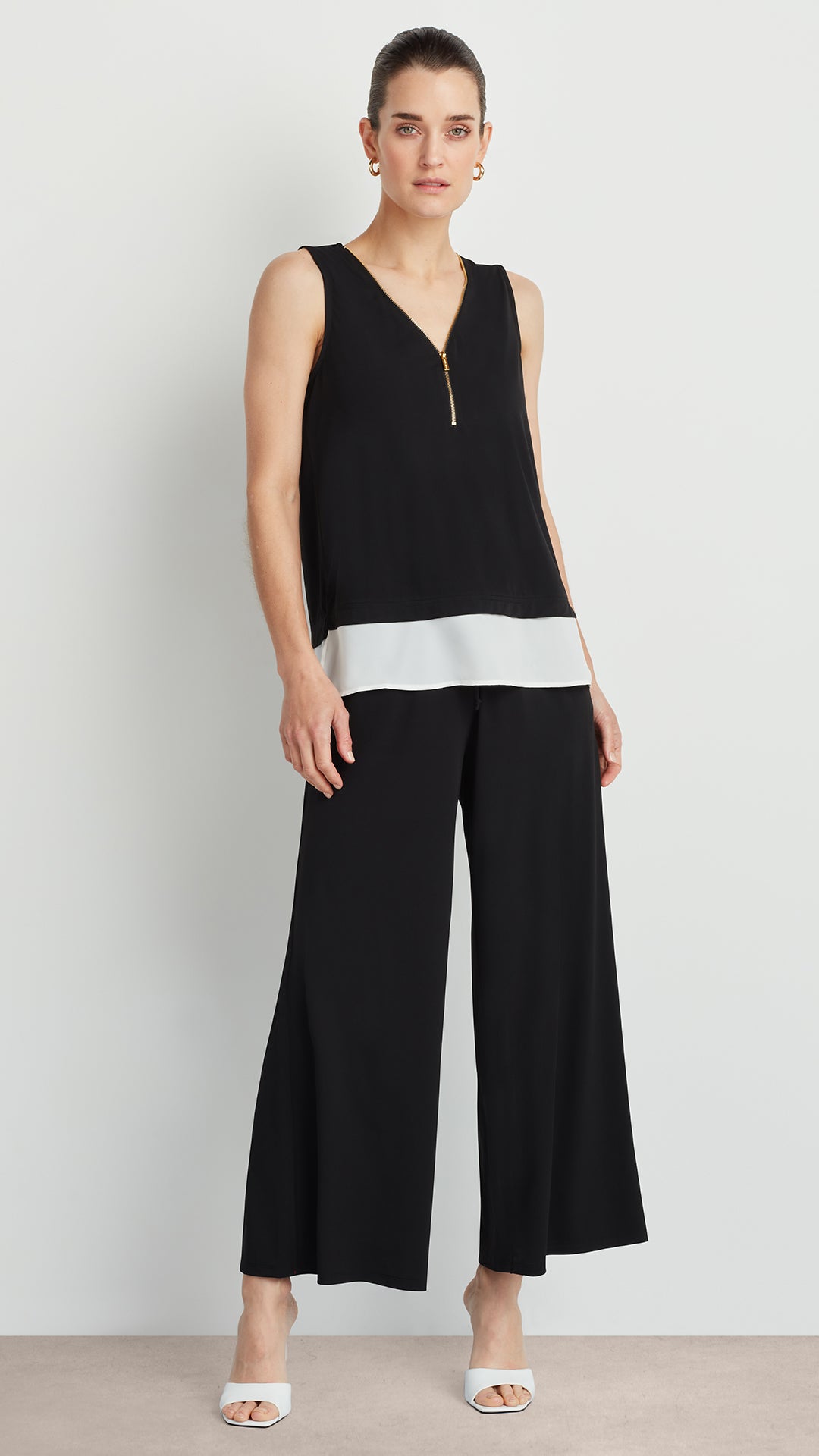 WIDE LEG PANT WITH SMOCKED WAIST – Ellen Tracy