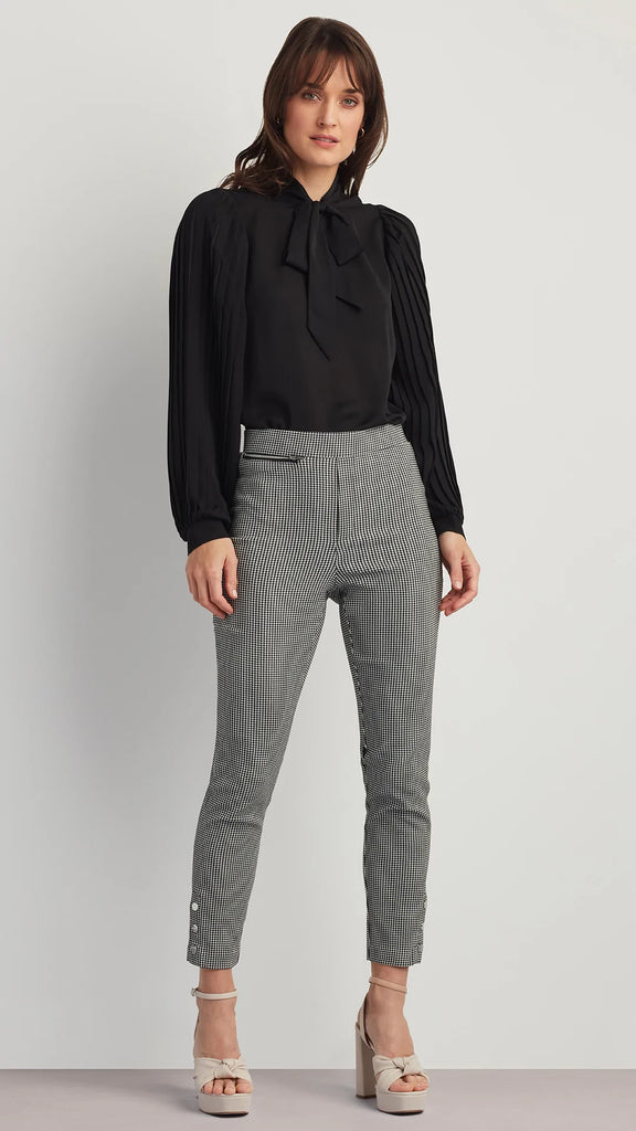 HOUNDSTOOTH STRETCH PULL ON PANT
