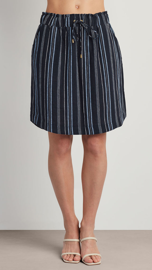 LINEN BLEND PAPERBAG WAIST SKIRT – Ellen Tracy