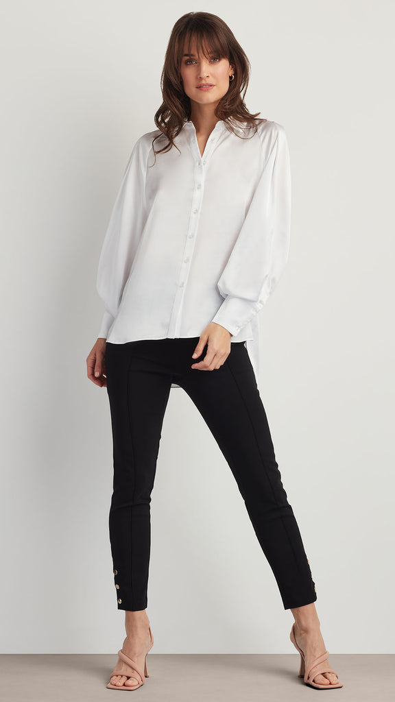 Ellen Tracy Womens Bra Size 34C Solid White T-Shirt Tee Shirt