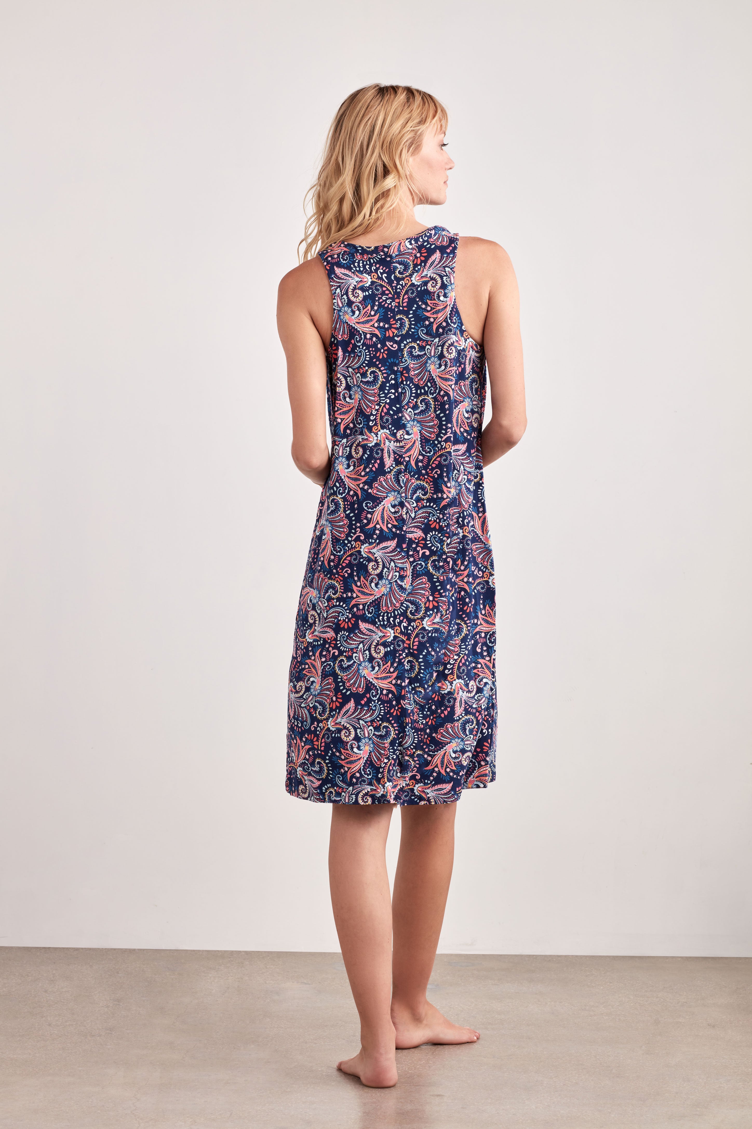 SLEEVELESS MIDI SLEEP DRESS SLEEVELESS MIDI SLEEP DRESS